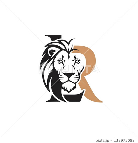 Majestic Lion Head Letter R Corporate Brand Identity Design 138973088
