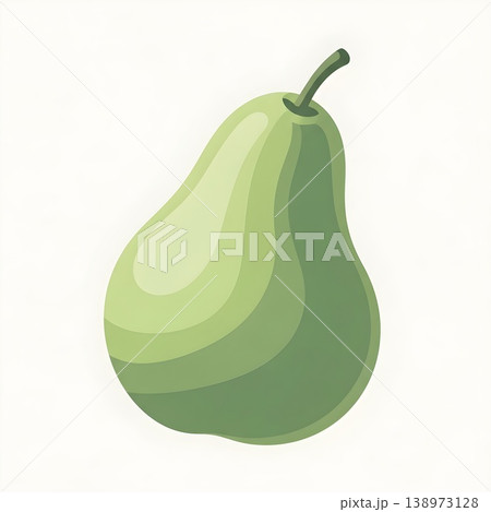 Vibrant Green Pear Fruit Natural Sweetness Healthy Eating 138973128