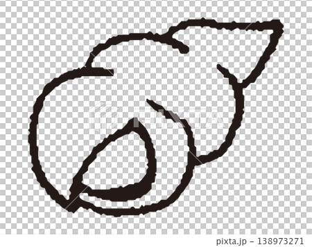 貝殼的線條畫 138973271