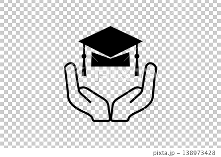 Hands Holding Graduation Cap Symbolizing Education Support, Academic Achievement, Scholarship And Student Success 138973428