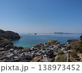 長島の「白井田」地区。屋根が重なりあう(山口県上関町) 138973452
