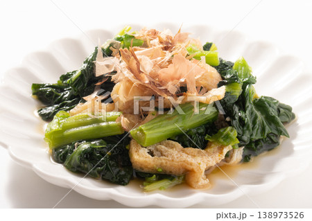 雪菜の花 油揚げ お浸し 雪菜の花 油揚げ お浸し 138973526