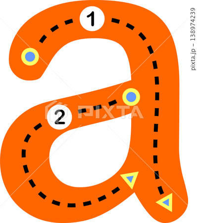 Educational lowercase letter A tracing worksheet for kids. Suitable for preschool and early learning handwriting practice. Educational lowercase letter A tracing worksheet for kids. Suitable for preschool and early learning handwriting practice. 138974239
