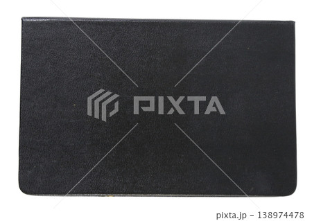 Black leather texture background with transparent edges 138974478