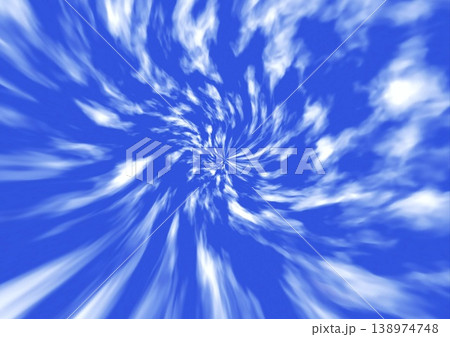 青空に流れる抽象的な白い雲の背景素材 青空に流れる抽象的な白い雲の背景素材 138974748