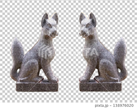 Komainu (guardian fox statue) (without apron) 138976020