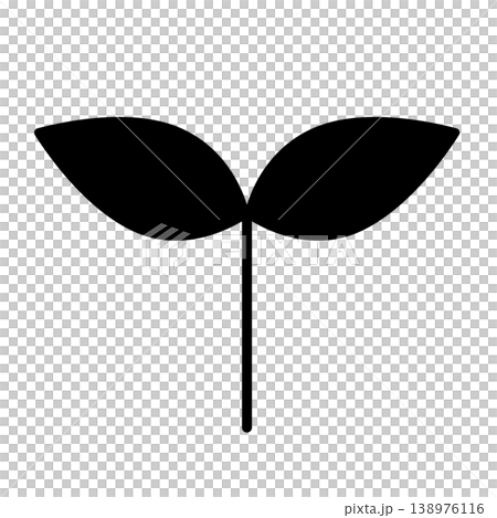 新芽的簡單圖示插圖 001 新芽的簡單圖示插圖 001 138976116