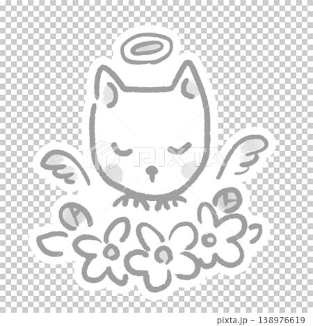 Illustration of a dog funeral Illustration of a dog funeral 138976619
