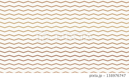 ゴールド×ブラウングラデーションジグザグ背景 138976747