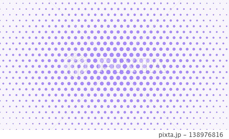 パープルのハーフトーン効果が中央に広がるドット背景 138976816