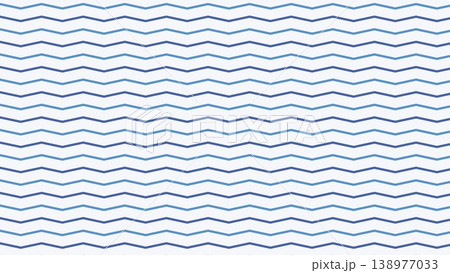 白地にブルーのジグザグ線パターン背景素材 白地にブルーのジグザグ線パターン背景素材 138977033