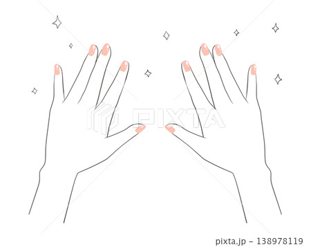 衛生的な爪のイラスト 138978119