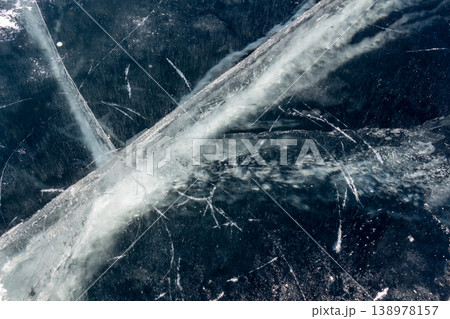 Transparency of river ice. 138978157