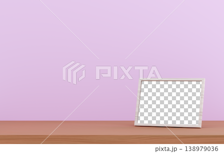 3D材質_相框_紫色背景 138979036