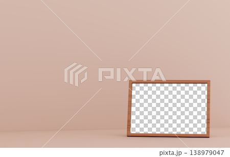 3D材質_相框_米色背景 3D材質_相框_米色背景 138979047