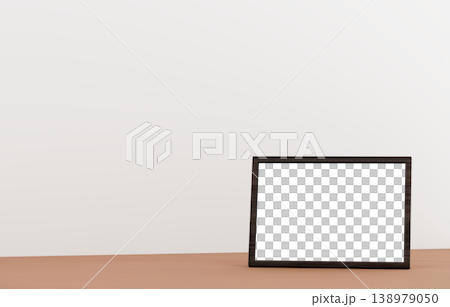 3D material_Photo frame_White background 3D material_Photo frame_White background 138979050