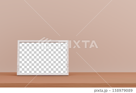 3D材質_相框_米色背景 3D材質_相框_米色背景 138979089