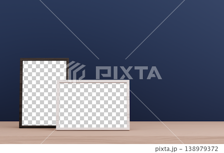 3D材質_相框_海軍藍背景 3D材質_相框_海軍藍背景 138979372