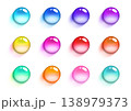カラフルなツヤツヤの球体 138979373