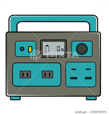ポータブル電源・0％表示 138979579