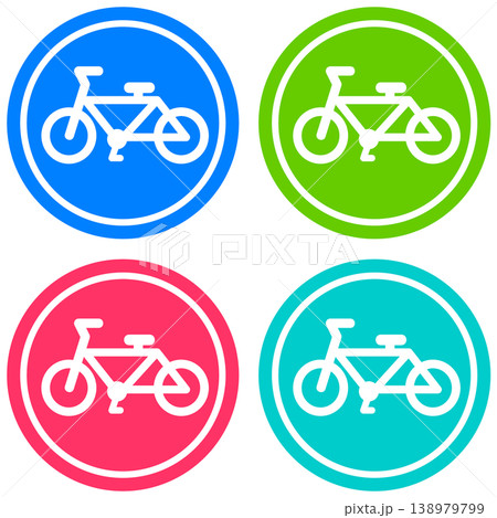 移送手段や趣味や健康で乗る自転車やロードバイクのイラスト 138979799