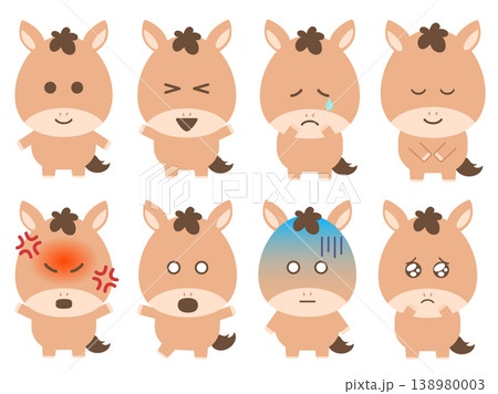 かわいい馬のイラストまとめ 138980003