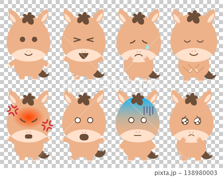 かわいい馬のイラストまとめ 138980003