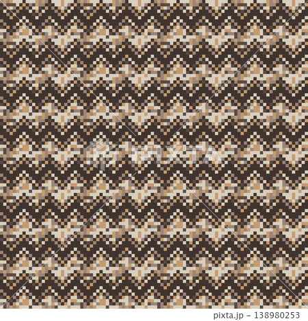 Brown Textured Chevron Pattern Design For Fashion Textiles Knitwear Packaging And Home Decor 138980253