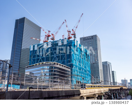 日本一高いビルとなる Torch Tower の建設現場(2026年4月撮影) 日本一高いビルとなる Torch Tower の建設現場(2026年4月撮影) 138980437