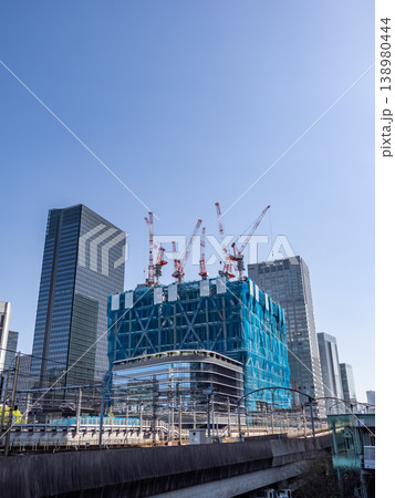 日本一高いビルとなる Torch Tower の建設現場（2026年4月撮影） 138980444