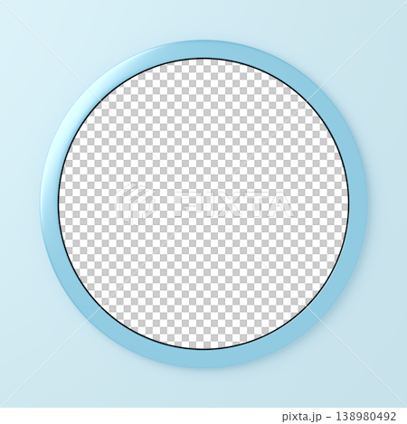 3D材質_金屬框_淺藍色 3D材質_金屬框_淺藍色 138980492