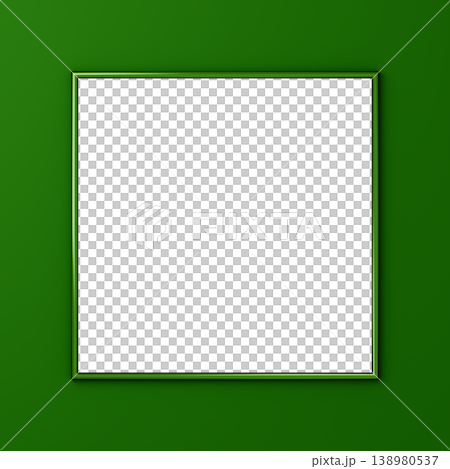3D material_metal frame_green 138980537