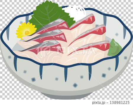 日式小菜：黃尾魚刺身 138981225