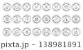Organic cosmetics badges set, round eco labels with icons and text for packaging design, natural skincare certification stamps, clean beauty branding elements 138981891