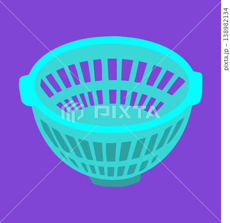 プラスチック製のザルのイラスト 138982134