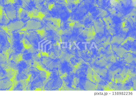 Watercolor blue light green paint streaks,brush strokes 138982236