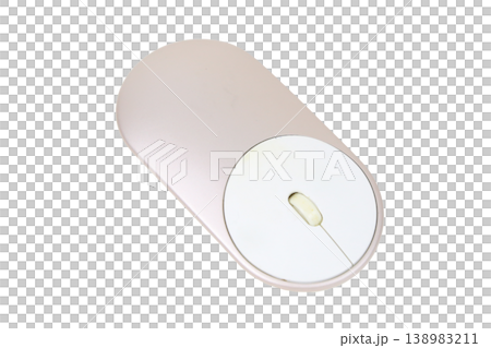 Modern wireless computer mouse isolated on transparent background. Modern wireless computer mouse isolated on transparent background. 138983211
