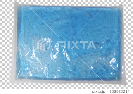 lue gel ice pack for medical treatment isolated on black background. lue gel ice pack for medical treatment isolated on black background. 138983214