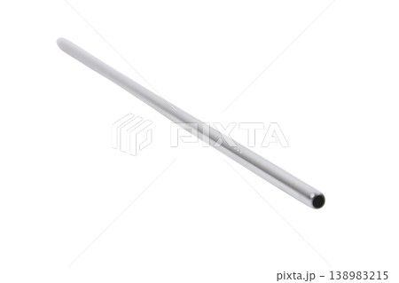 Reusable metal straw on transparent background for eco friendly lifestyle. Reusable metal straw on transparent background for eco friendly lifestyle. 138983215