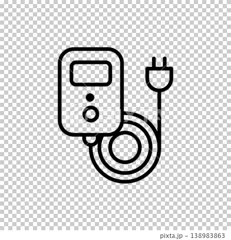Smart Home Wallbox EV Charger Icon Smart Home Wallbox EV Charger Icon 138983863