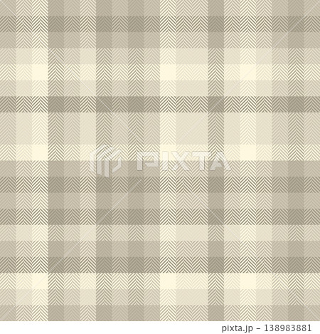 Faded background plaid pattern, uk vector check seamless. Mixed texture tartan fabric textile in light and pastel colors. 138983881