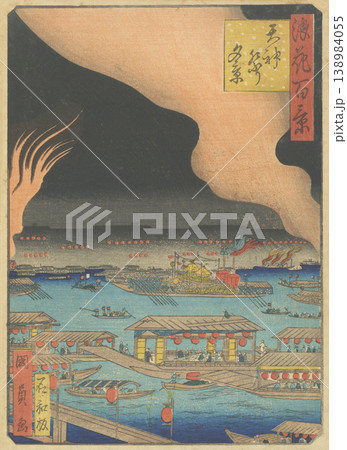 浪花百景：天神祭夕景 138984055