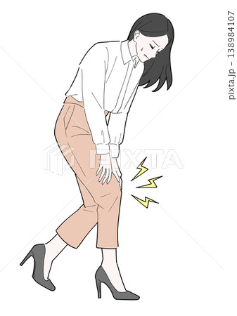 膝の痛み 女性 膝の痛み 女性 138984107