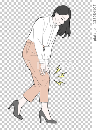 膝の痛み 女性 膝の痛み 女性 138984107