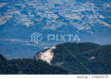 甲斐駒ヶ岳・黒戸尾根から見る日向山・ガンガワラ 138984276