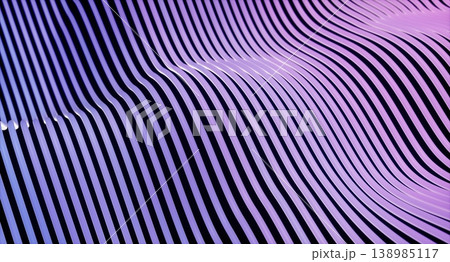 Abstract 3d rendering of flowing wave lines on black background, digital data flow technology concept. Abstract 3d rendering of flowing wave lines on black background, digital data flow technology concept. 138985117