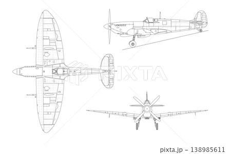 イギリス空軍　スーパーマリン スピットファイア Mk. IXc 138985611