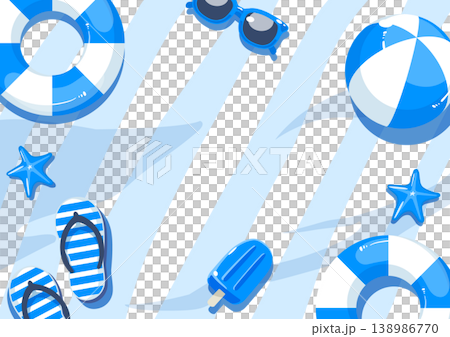 Summer background frame design Summer background frame design 138986770