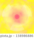 Illustration drawings of the Radiation symbol in a Yellow background 138986886