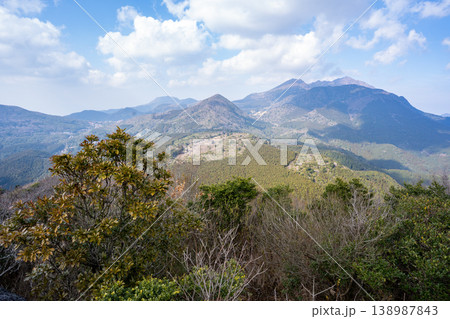 高岩山山頂から見る雲仙岳 高岩山山頂から見る雲仙岳 138987843